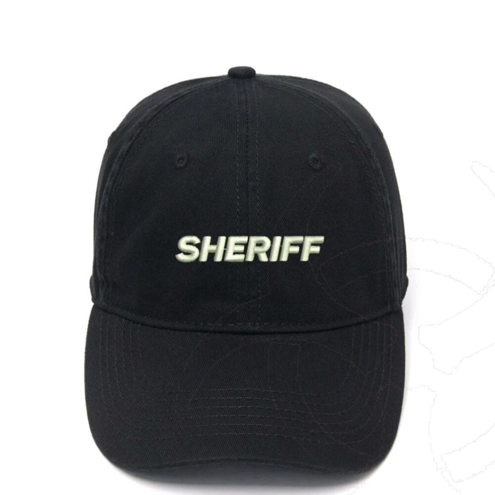 Men's Baseball Caps Sheriff Embroidered Dad Hat Embroidery Hat